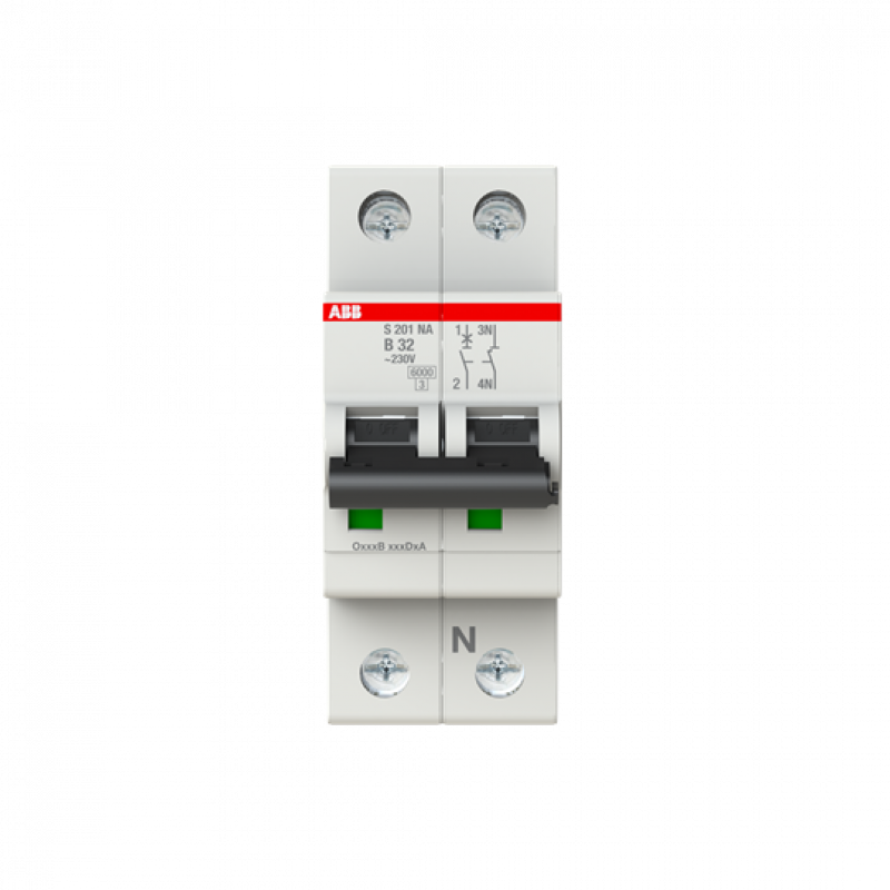ABB S201-B32NA Sicherungsautomat B-Char., 6 kA, 32 A, 1P+NA