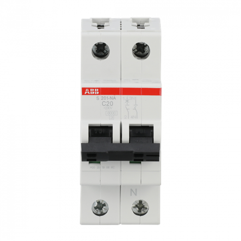 ABB S201-C20NA Sicherungsautomat C-Char., 6 kA, 20 A, 1P+NA