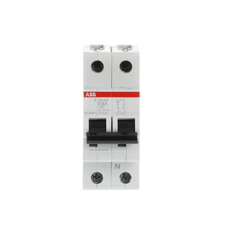 ABB S201-K6NA Sicherungsautomat K-Char., 6 kA, 6 A, 1P+NA