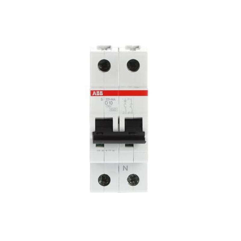 ABB S201-D10NA Sicherungsautomat D-Char., 6 kA, 10 A, 1P+NA