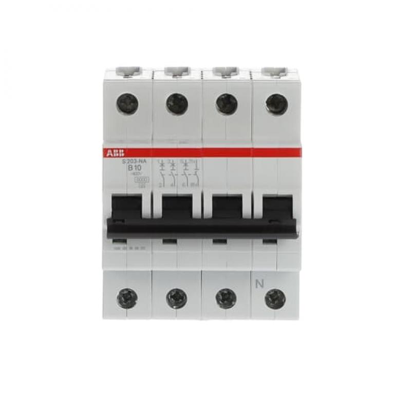 ABB S203-B10NA Sicherungsautomat B-Char., 6 kA, 10 A, 3P+NA