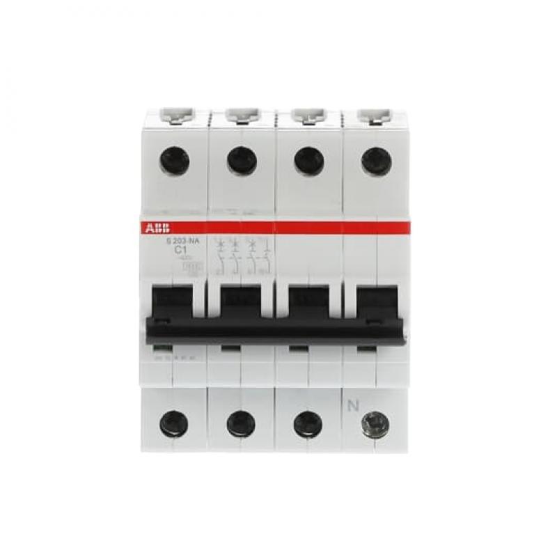 ABB S203-C1NA Sicherungsautomat C-Char., 6 kA, 1 A, 3P+NA