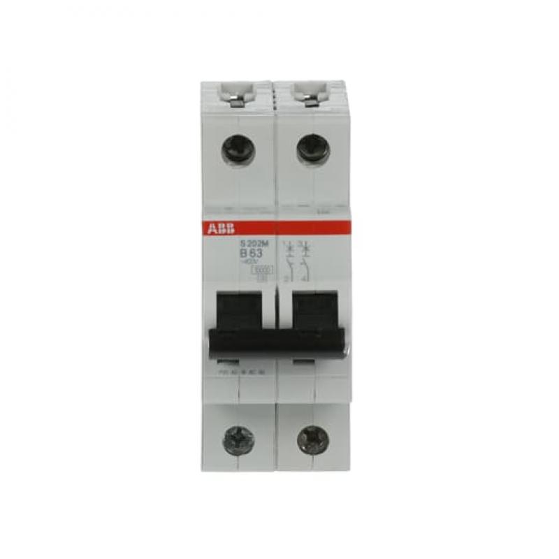 ABB S202M-B63 Sicherungsautomat B-Char., 10 kA, 63 A, 2P
