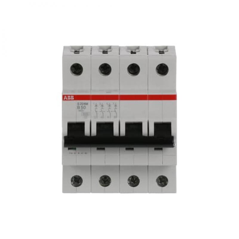 ABB S204M-B50 Sicherungsautomat B-Char., 10 kA, 50 A, 4P