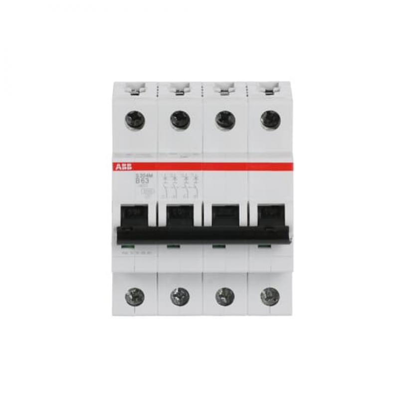 ABB S204M-B63 Sicherungsautomat B-Char., 10 kA, 63 A, 4P