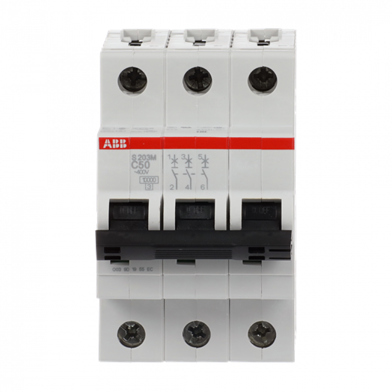 ABB S203M-C50 Sicherungsautomat C-Char., 10 kA, 50 A, 3P