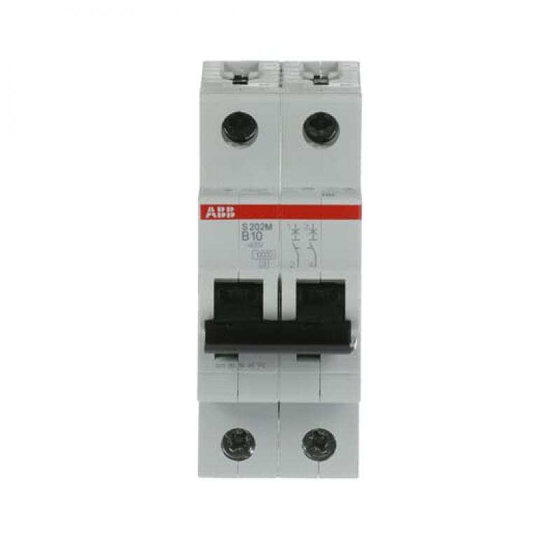 ABB S202M-B10 Sicherungsautomat B-Char., 10 kA, 10 A, 2P