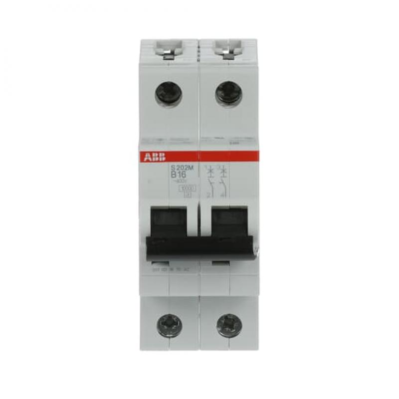 ABB S202M-B16 Sicherungsautomat B-Char., 10 kA, 16 A, 2P