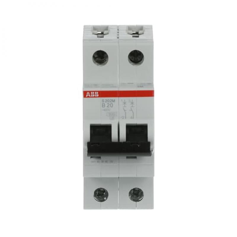 ABB S202M-B20 Sicherungsautomat B-Char., 10 kA, 20 A, 2P