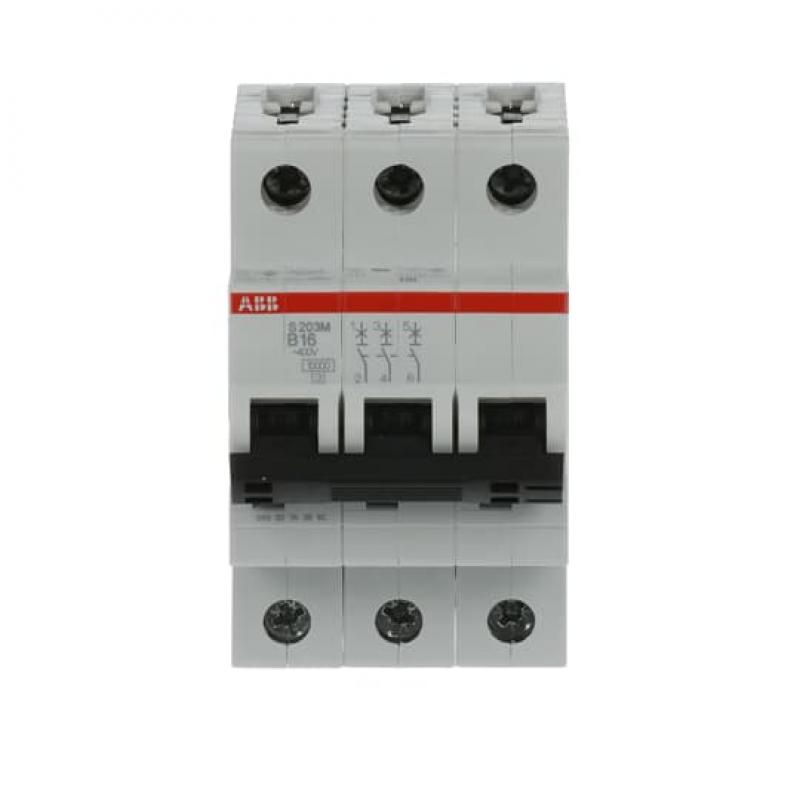 ABB S203M-B16 Sicherungsautomat B-Char., 10 kA, 16 A, 3P