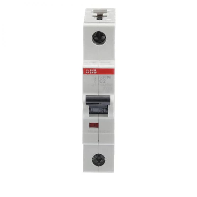 ABB S201M-C2 Sicherungsautomat C-Char., 10 kA, 2 A, 1P