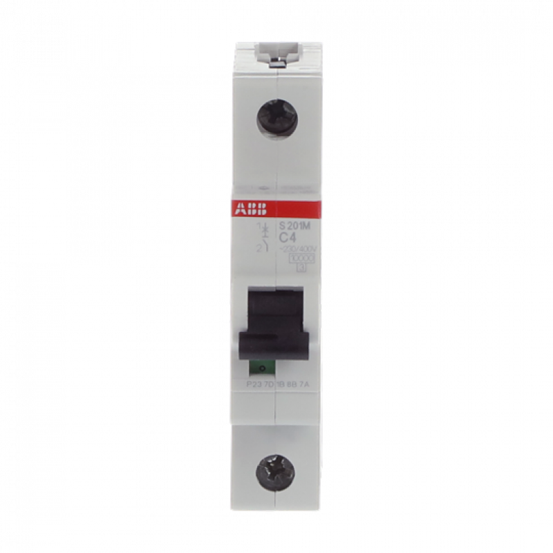 ABB S201M-C4 Sicherungsautomat C-Char., 10 kA, 4 A, 1P