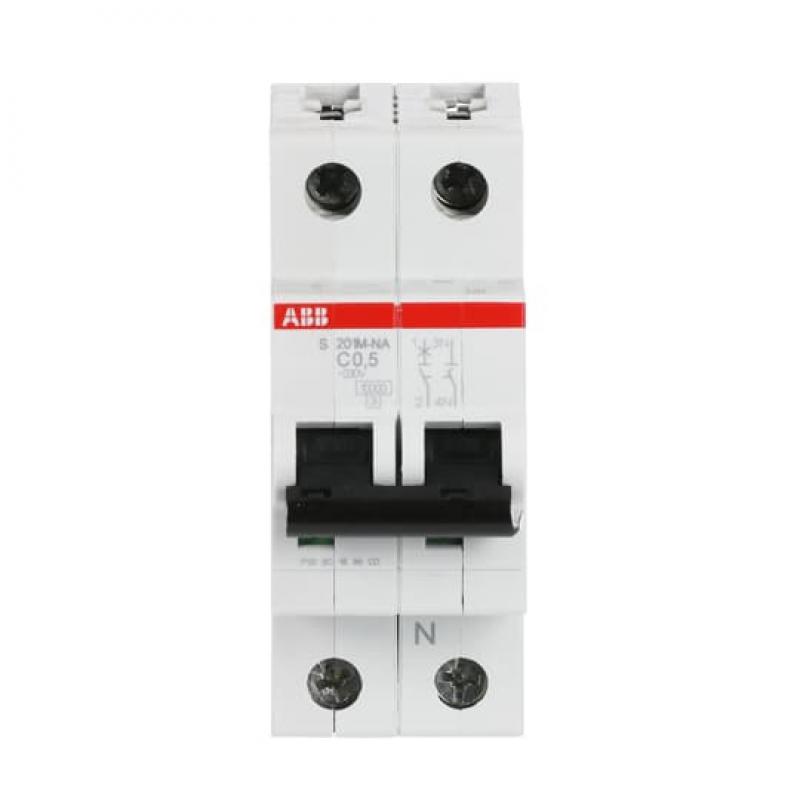 ABB S201M-C0.5NA Sicherungsautomat C-Char., 10 kA, 0.5 A, 1P+NA