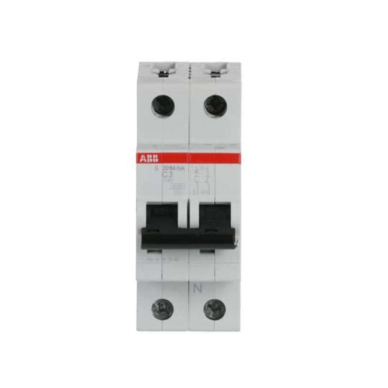 ABB S201M-C3NA Sicherungsautomat C-Char., 10 kA, 3 A, 1P+NA