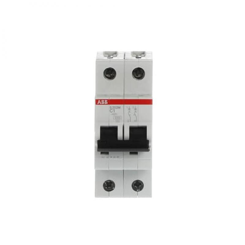 ABB S202M-C1 Sicherungsautomat C-Char., 10 kA, 1 A, 2P