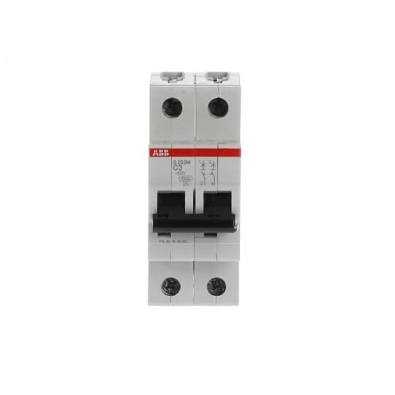 ABB S202M-C3 Sicherungsautomat C-Char., 10 kA, 3 A, 2P