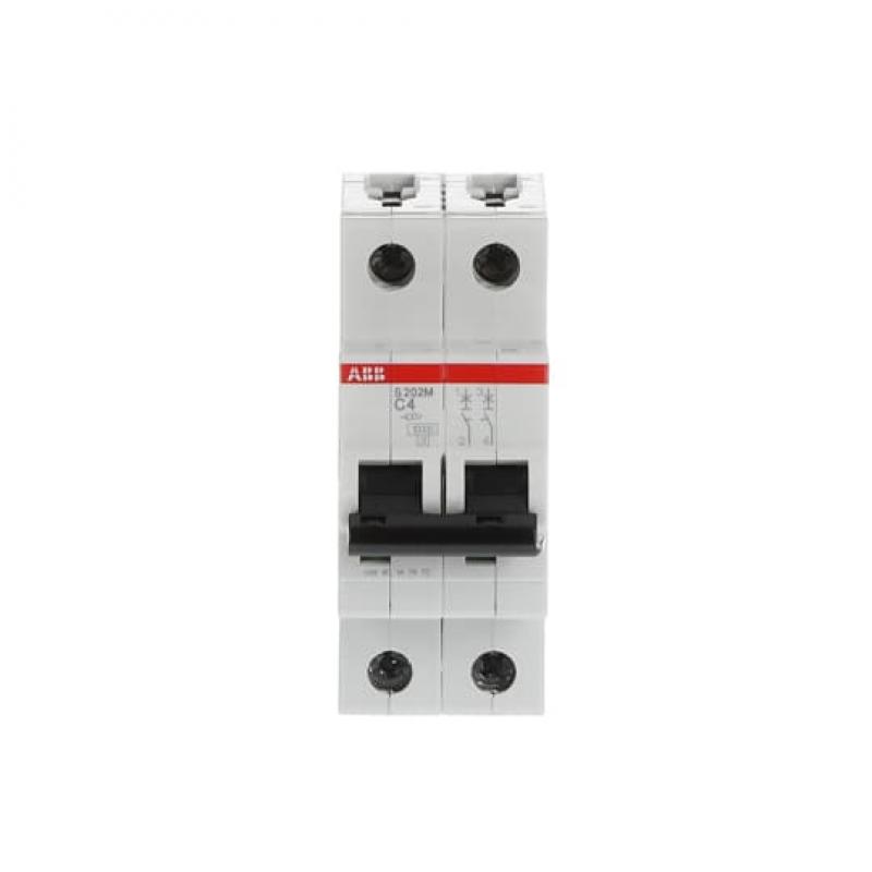 ABB S202M-C4 Sicherungsautomat C-Char., 10 kA, 4 A, 2P