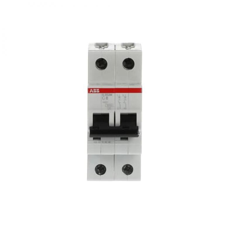 ABB S202M-C8 Sicherungsautomat C-Char., 10 kA, 8 A, 2P