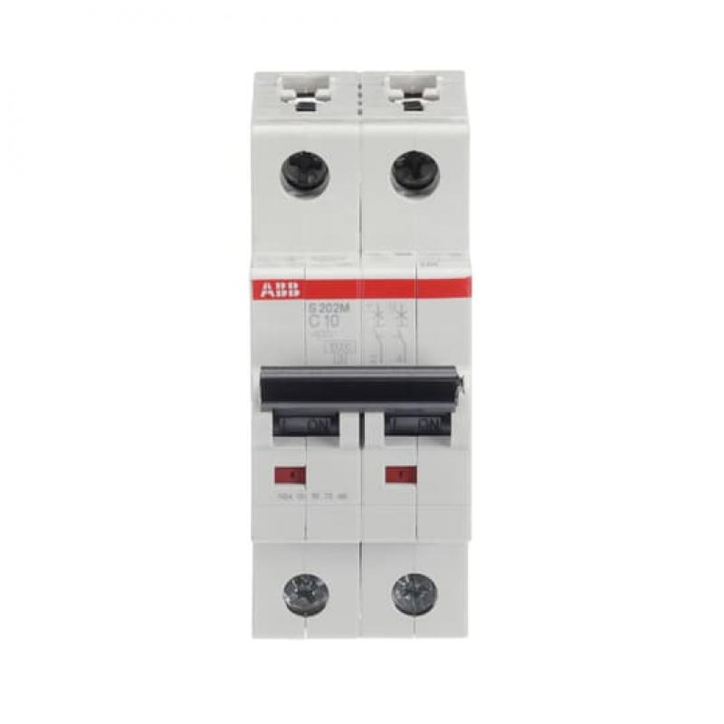 ABB S202M-C10 Sicherungsautomat C-Char., 10 kA, 10 A, 2P