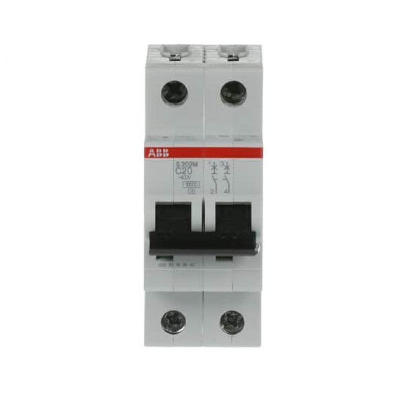 ABB S202M-C20 Sicherungsautomat C-Char., 10 kA, 20 A, 2P