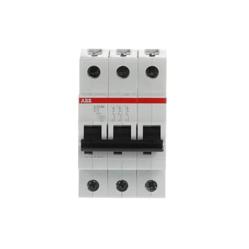 ABB S203M-C1 Sicherungsautomat C-Char., 10 kA, 1 A, 3P