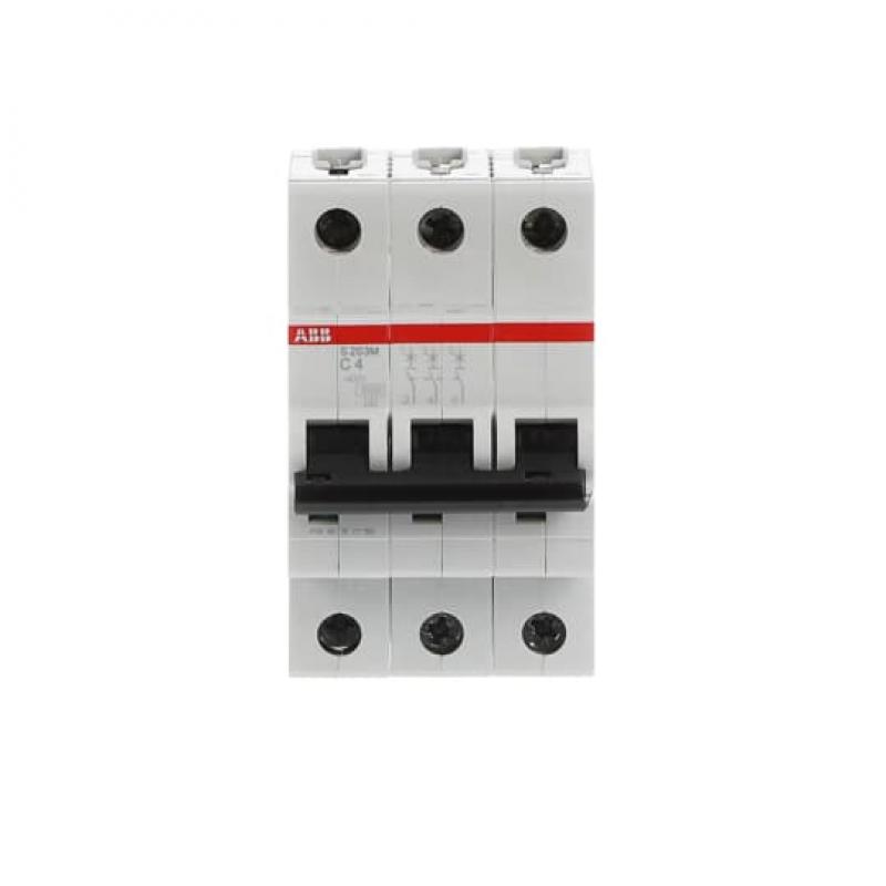 ABB S203M-C4 Sicherungsautomat C-Char., 10 kA, 4 A, 3P
