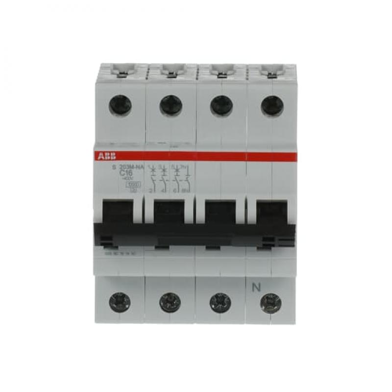 ABB S203M-C16NA Sicherungsautomat C-Char., 10 kA, 16 A, 3P+NA