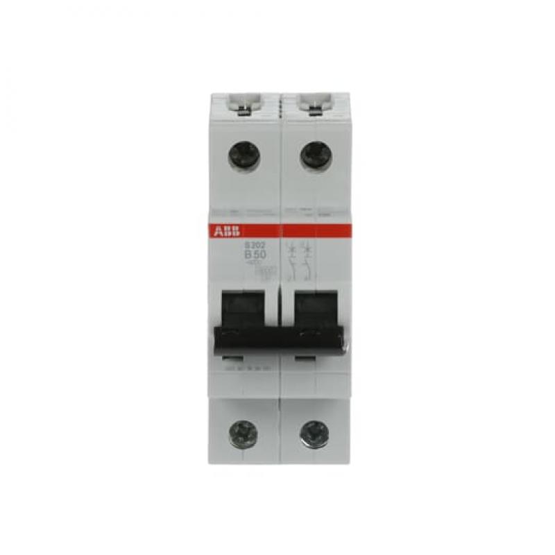ABB S202-B50 Sicherungsautomat B-Char., 6 kA, 50 A, 2P