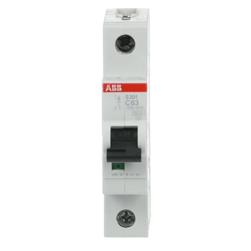 ABB S201-C63 Sicherungsautomat C-Char., 6 kA, 63 A, 1P