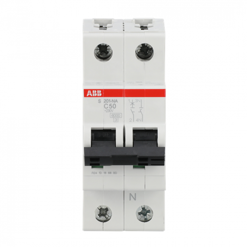 ABB S201-C50NA Sicherungsautomat C-Char., 6 kA, 50 A, 1P+NA