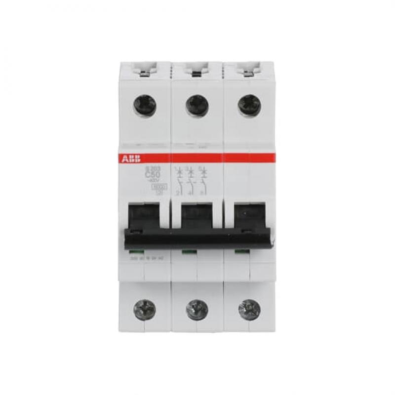 ABB S203-C50 Sicherungsautomat C-Char., 6 kA, 50 A, 3P