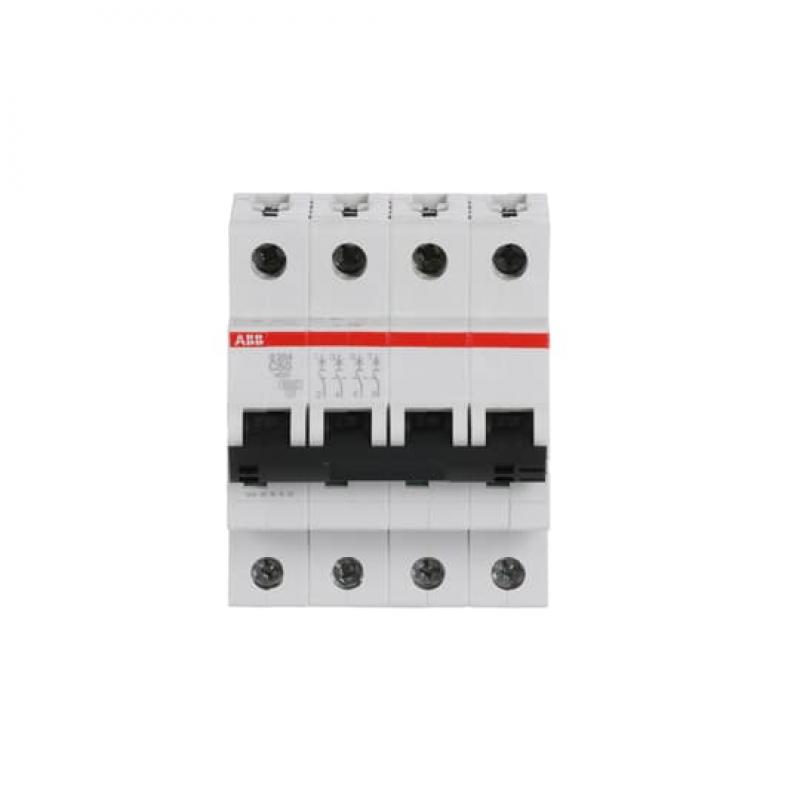 ABB S204-C50 Sicherungsautomat C-Char., 6 kA, 50 A, 4P