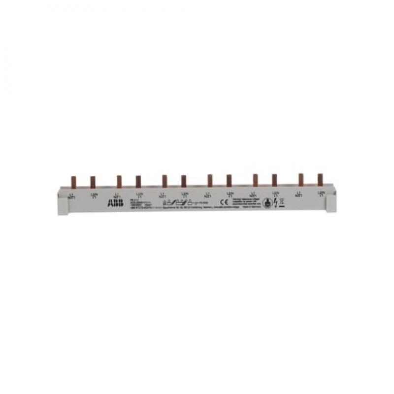 ABB PS2/12 Phasenschiene 2-phasig, 12 Pins, 10 mm² Phasenfolge L1-L2-L1-L2-...