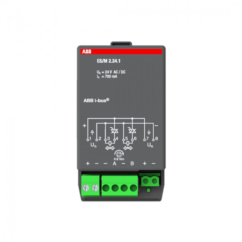 ABB ES/M2.24.1 Elektronisches Schaltaktormodul, 2fach, 24 V