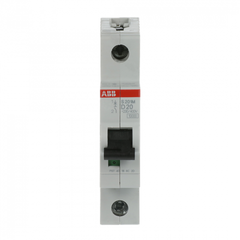 ABB S201M-D20 Sicherungsautomat D-Char., 10 kA, 20 A, 1P