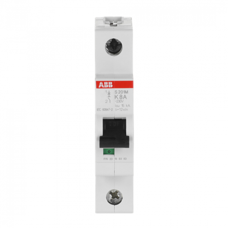 ABB S201M-K8 Sicherungsautomat K-Char., 10 kA, 8 A, 1P