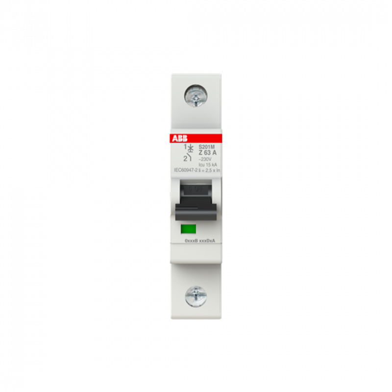 ABB S201M-Z63 Sicherungsautomat Z-Char., 10 kA, 63 A, 1P