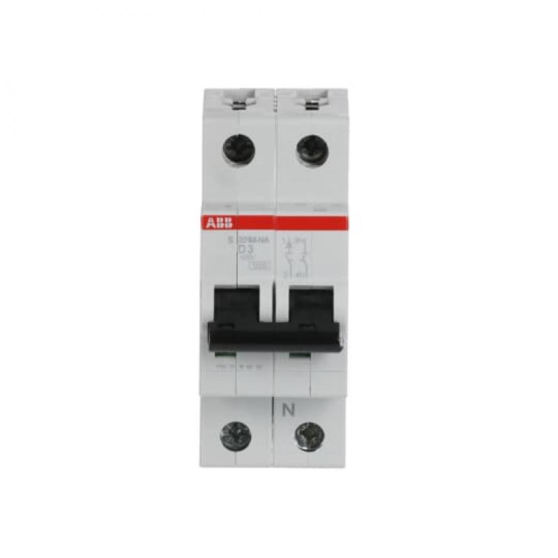 ABB S201M-D3NA Sicherungsautomat D-Char., 10 kA, 3 A, 1P+NA