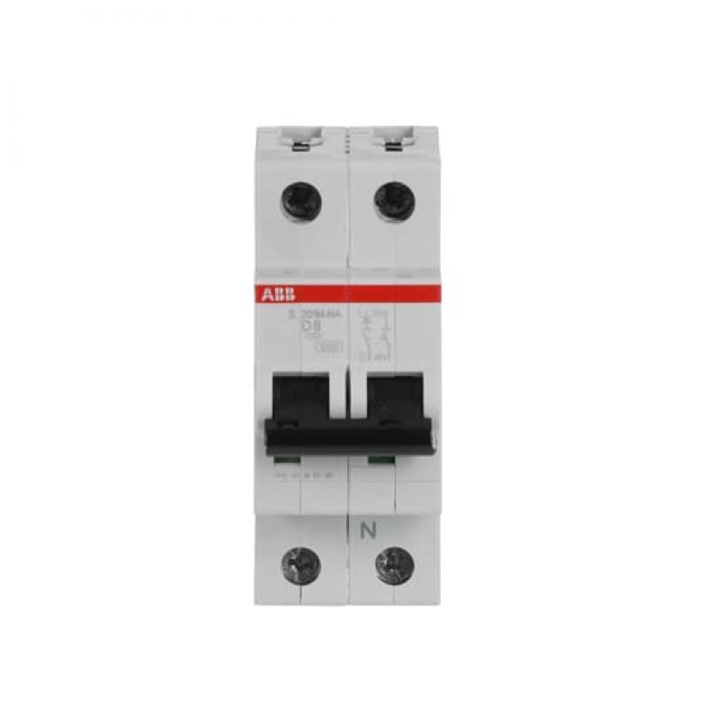 ABB S201M-D8NA Sicherungsautomat D-Char., 10 kA, 8 A, 1P+NA