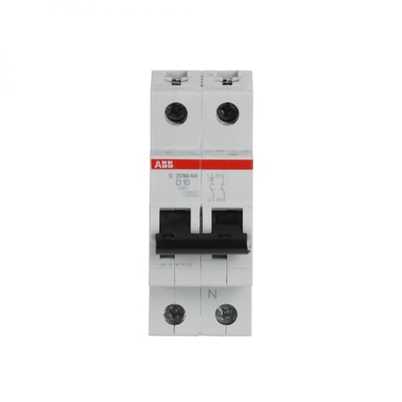 ABB S201M-D10NA Sicherungsautomat D-Char., 10 kA, 10 A, 1P+NA