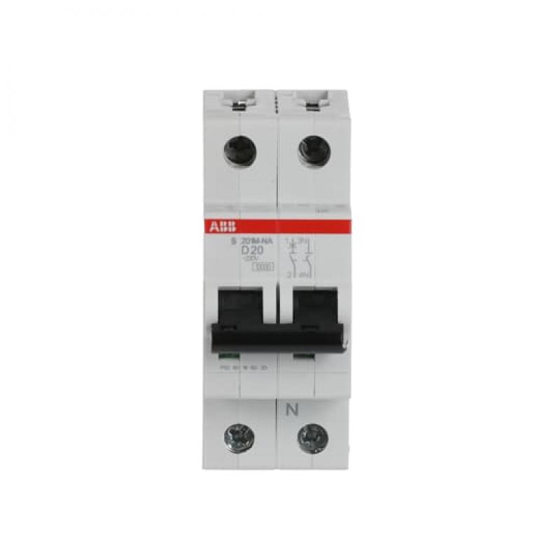 ABB S201M-D20NA Sicherungsautomat D-Char., 10 kA, 20 A, 1P+NA