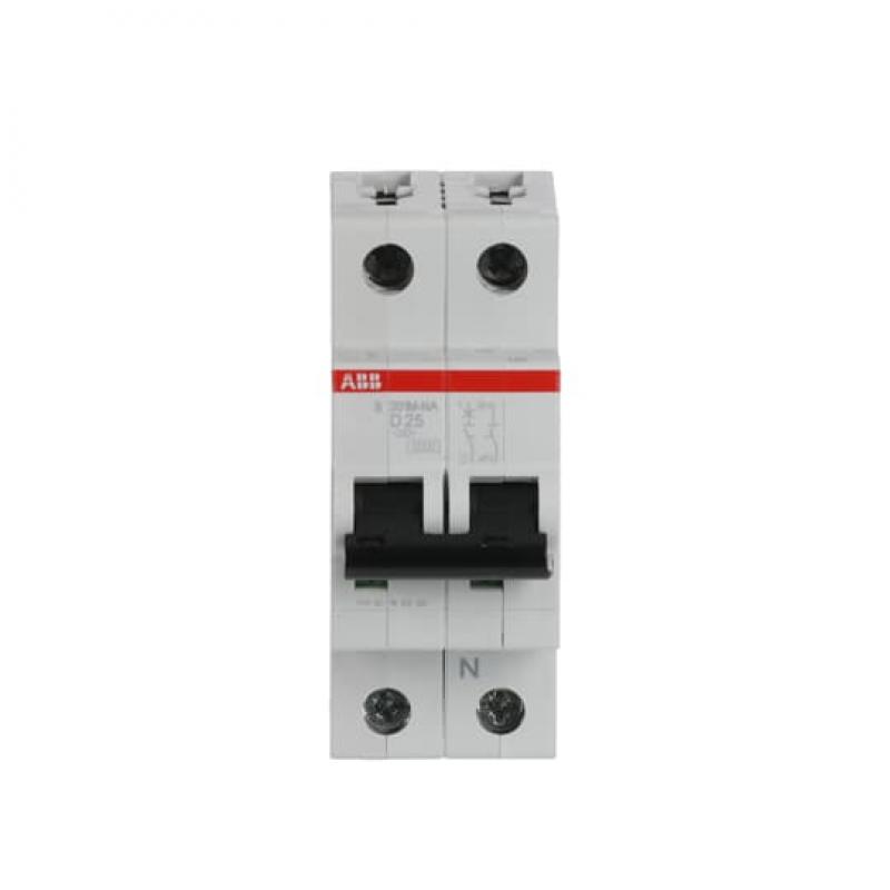 ABB S201M-D25NA Sicherungsautomat D-Char., 10 kA, 25 A, 1P+NA