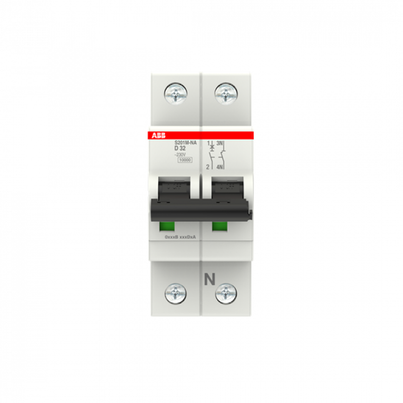 ABB S201M-D32NA Sicherungsautomat D-Char., 10 kA, 32 A, 1P+NA