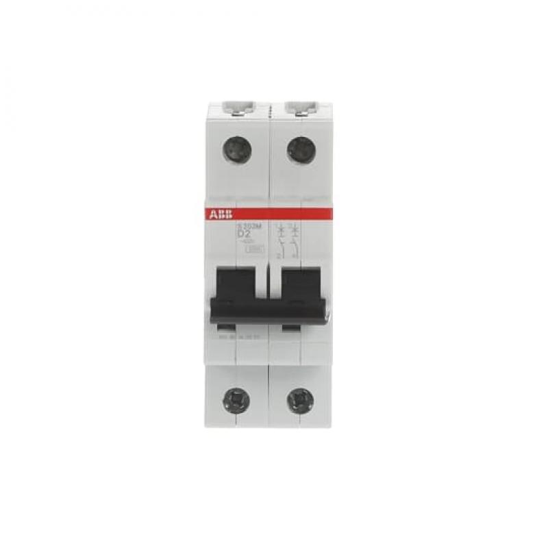 ABB S202M-D2 Sicherungsautomat D-Char., 10 kA, 2 A, 2P