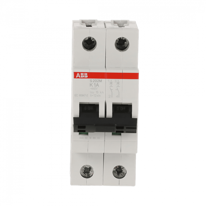 ABB S202M-K1 Sicherungsautomat K-Char., 10 kA, 1 A, 2P