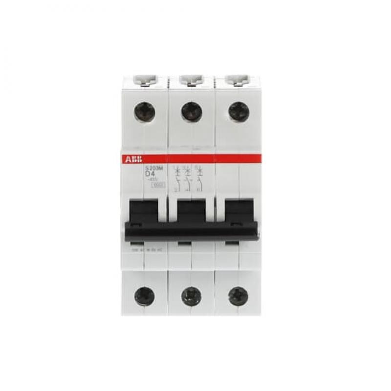 ABB S203M-D4 Sicherungsautomat D-Char., 10 kA, 4 A, 3P
