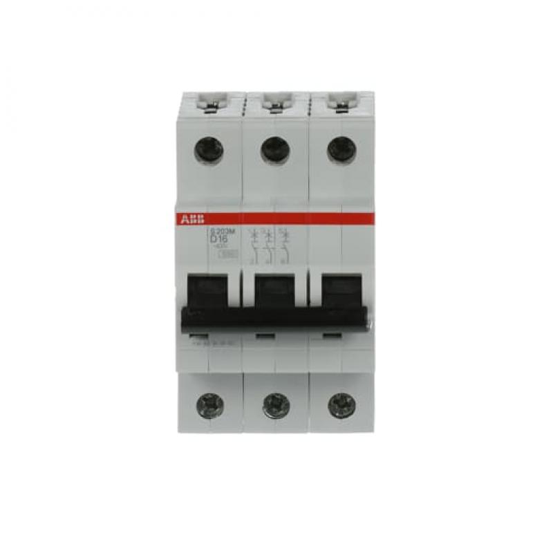 ABB S203M-D16 Sicherungsautomat D-Char., 10 kA, 16 A, 3P