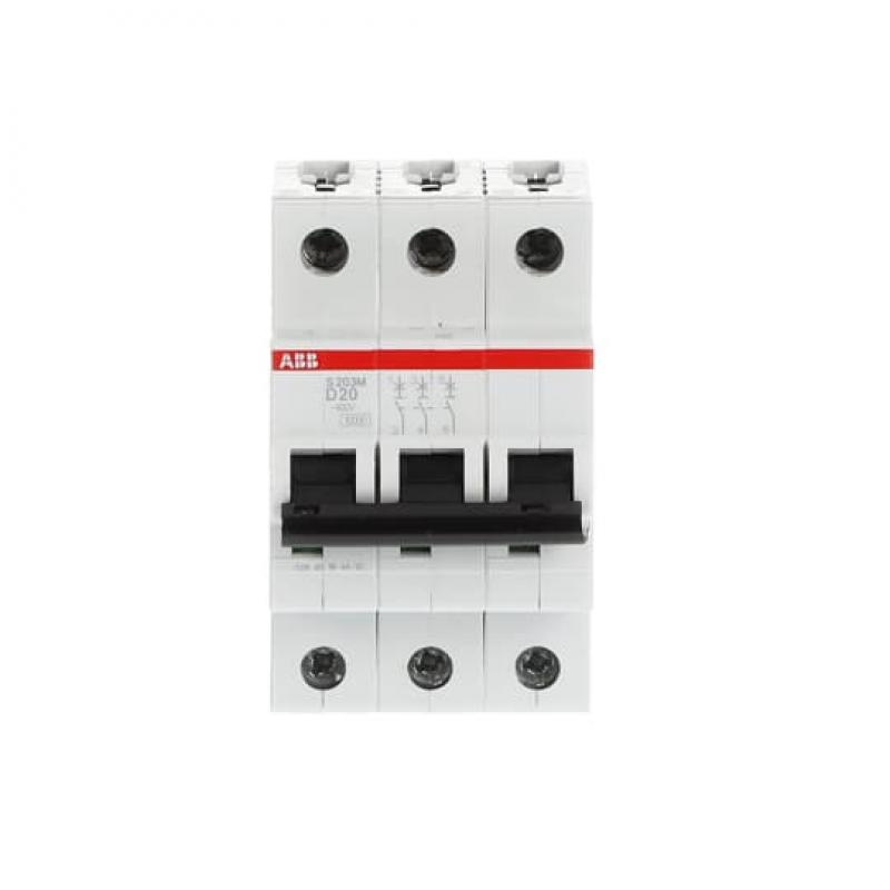 ABB S203M-D20 Sicherungsautomat D-Char., 10 kA, 20 A, 3P