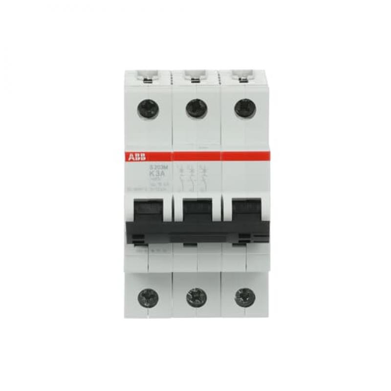 ABB S203M-K3 Sicherungsautomat K-Char., 10 kA, 3 A, 3P