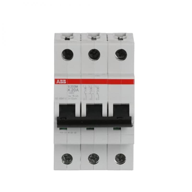 ABB S203M-K20 Sicherungsautomat K-Char., 10 kA, 20 A, 3P